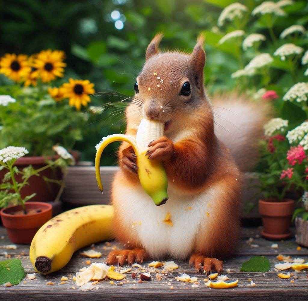 Is banana safe for squirrels