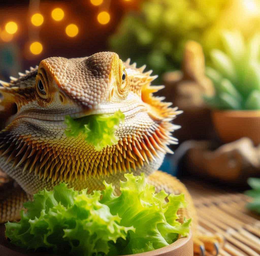 Do Bearded Dragon Eat Lettuce