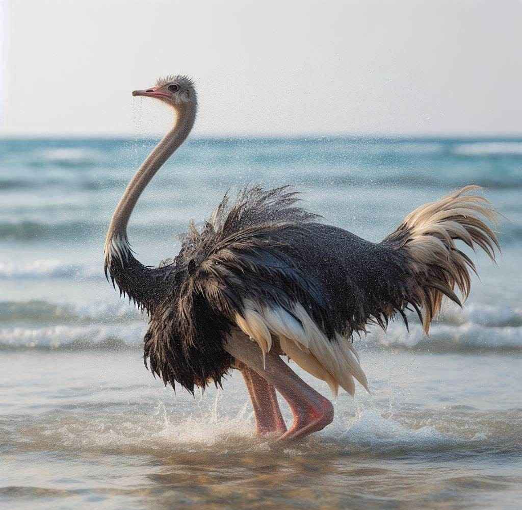 Ostrich Can Swim In Ocean Or Not