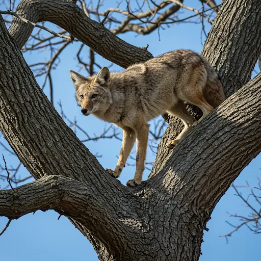 can-coyotes-climb-trees