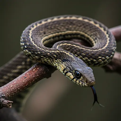 Is A Black Snake With Yellow Stripes Poisonous