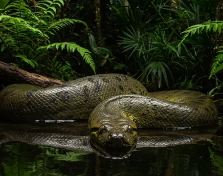 what-does-green-anaconda-eat